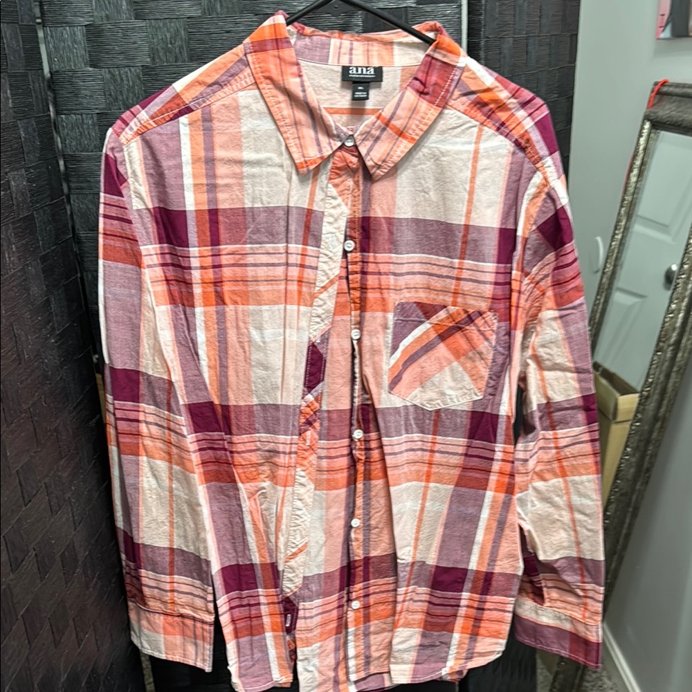 Alia Red and Pink Plaid Men's Shirt